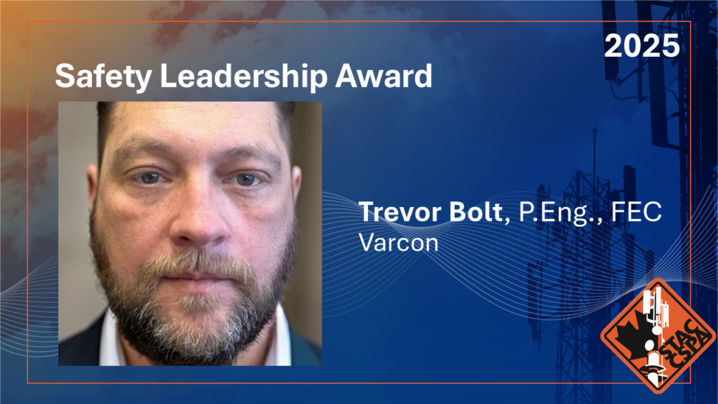 2025 STAC Safety Leadership Award Trevor Bolt